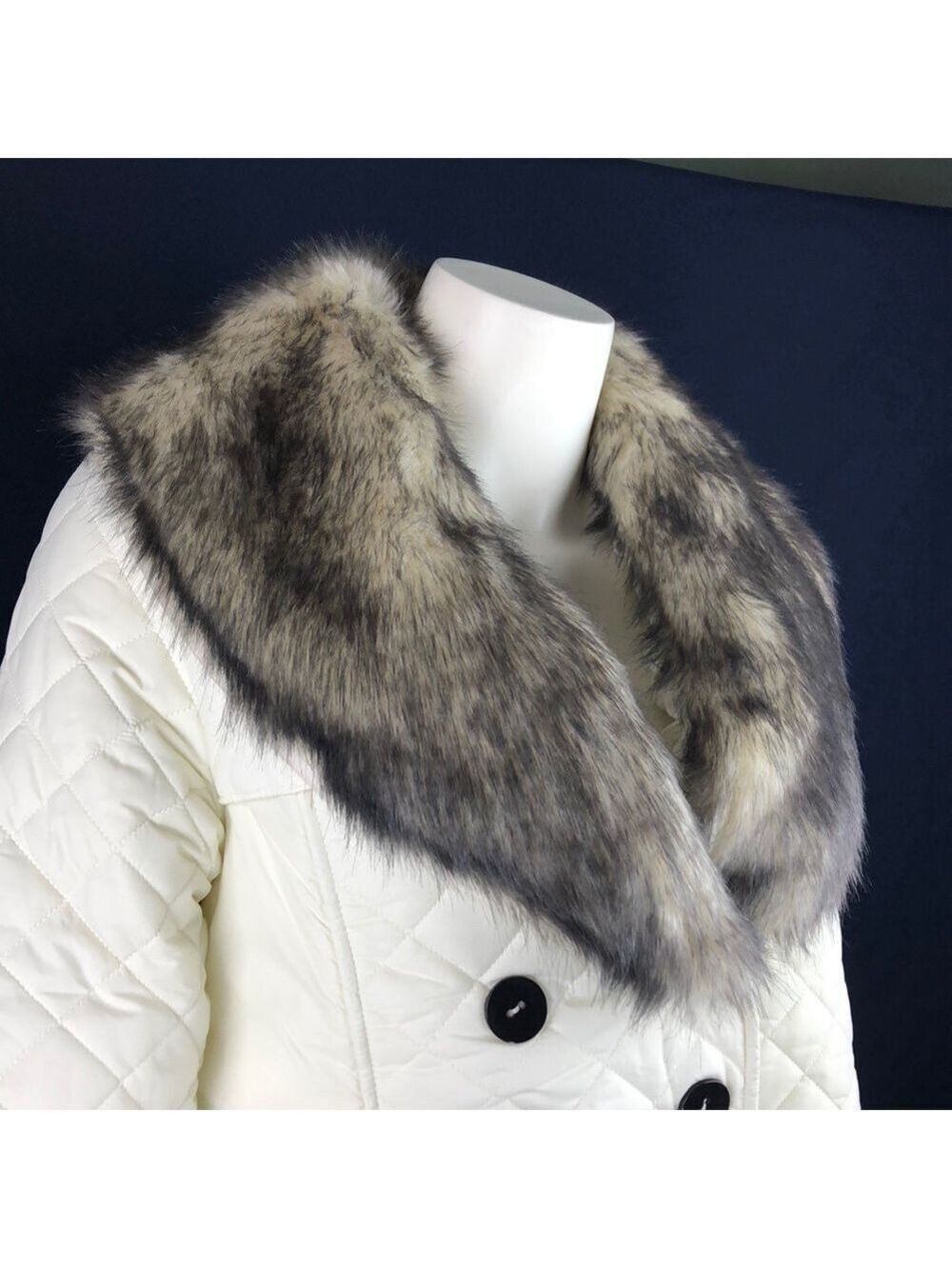 𝅺bnwt-chillipepper QuiltedCoat Detachable FurCollar - Picture 2 of 8